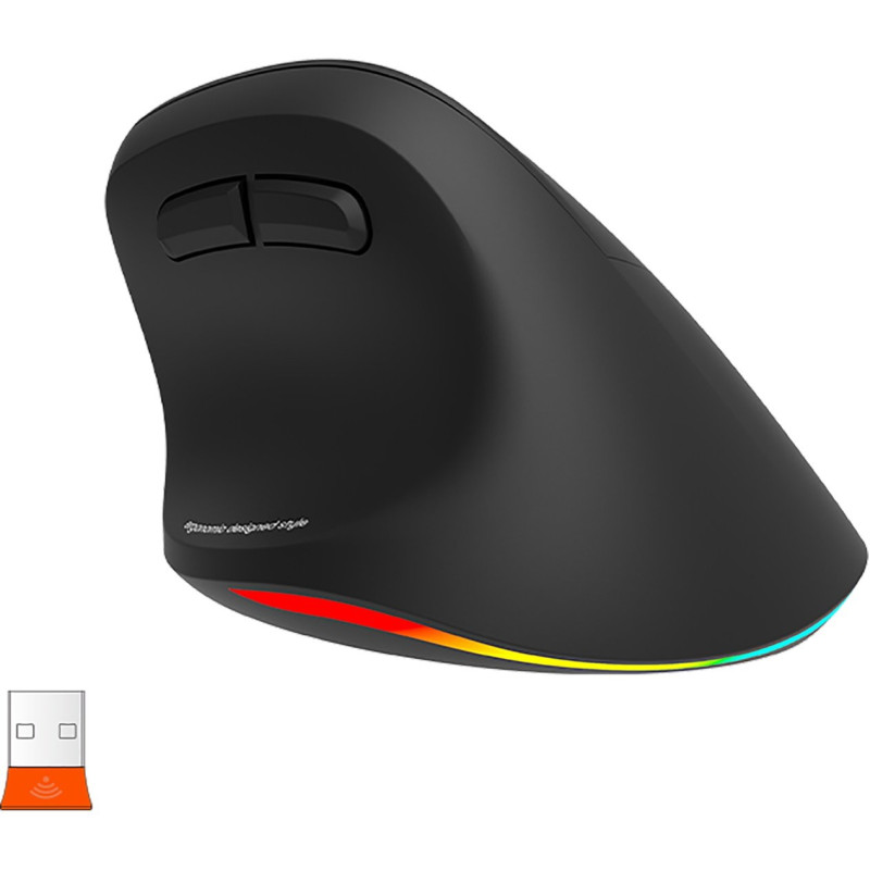 Мишка Meetion BTM010R RGB Bluetooth/Wireless Black (MT-BTM010R-A)