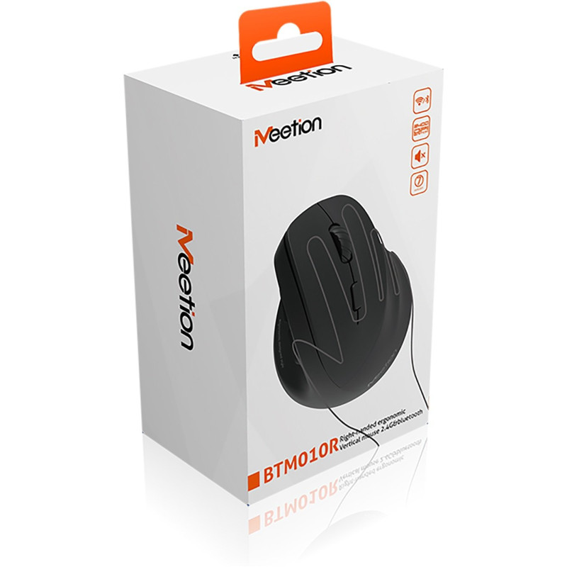 Мишка Meetion BTM010R RGB Bluetooth/Wireless Black (MT-BTM010R-A)