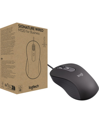 Мишка Logitech Signature M520 for Business USB-C Graphite (910-007511)