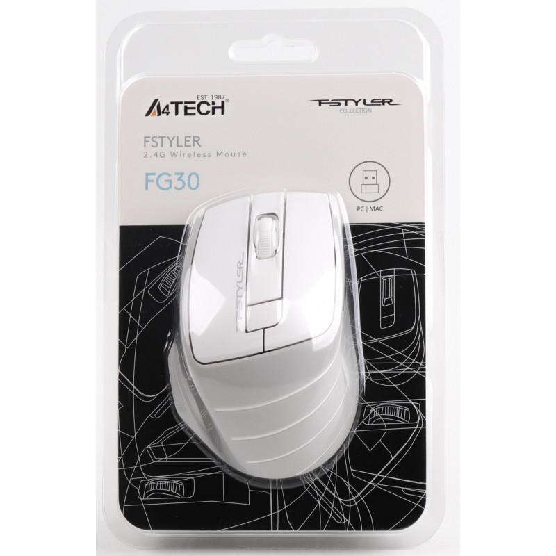 Миша A4Tech FG30 White