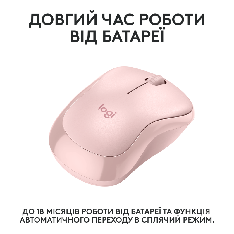 Мишка Logitech M240 Silent Rose (910-007121)