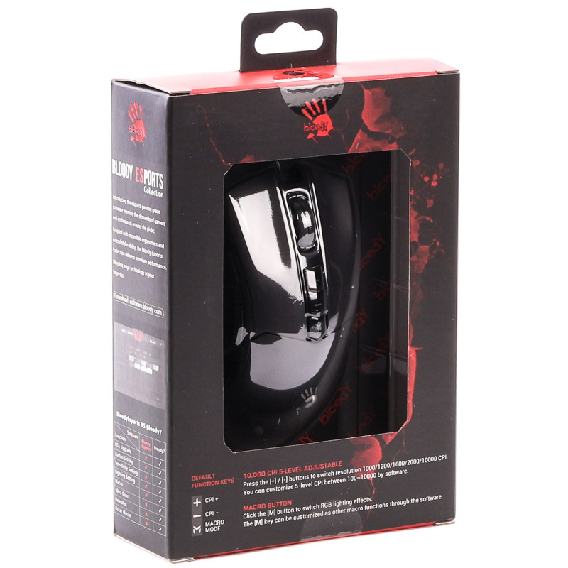 Миша A4Tech ES9 Plus Bloody Stone Black