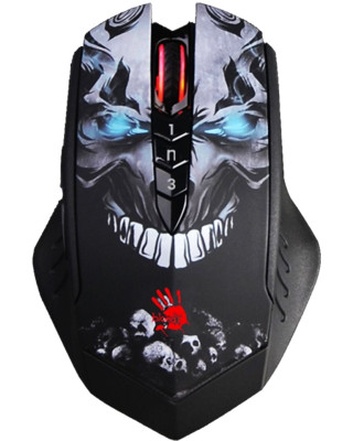 Мишка A4Tech R80 Plus Bloody (Skull) Black USB