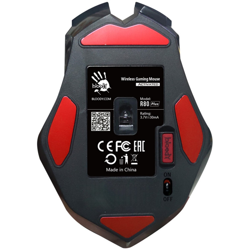 Мишка A4Tech R80 Plus Bloody (Skull) Black USB