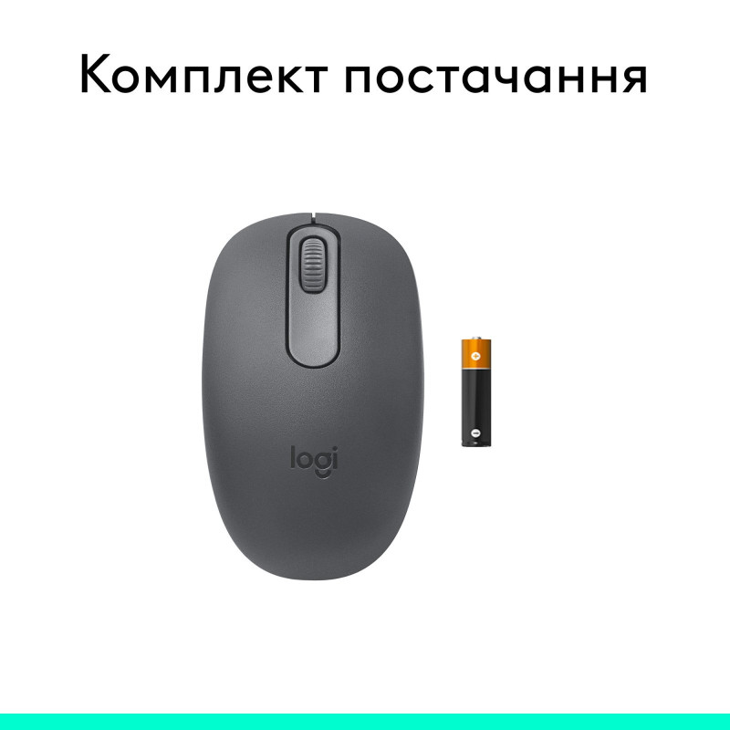 Мишка Logitech M196 Bluetooth Grey (910-007459)