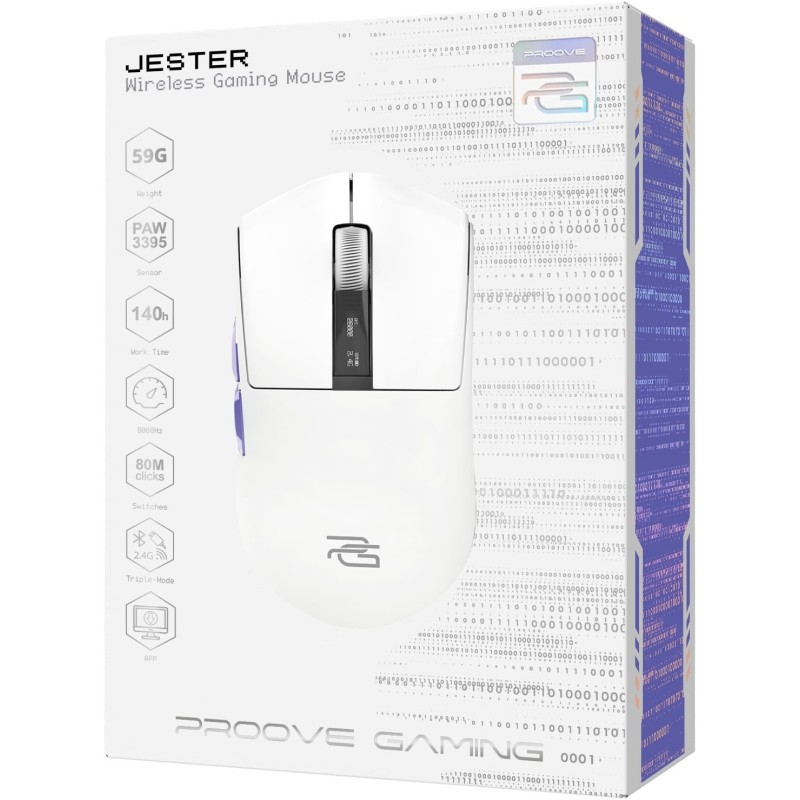 Мишка Proove Gaming Jester 8K White