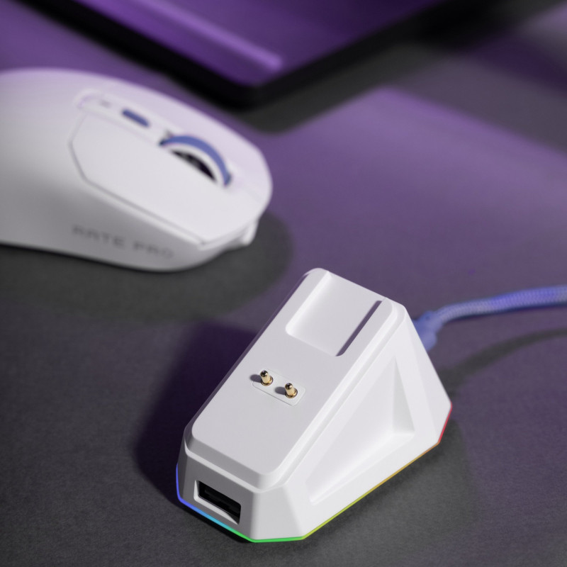 Мишка Proove Gaming Rate Pro with Charging Dock White