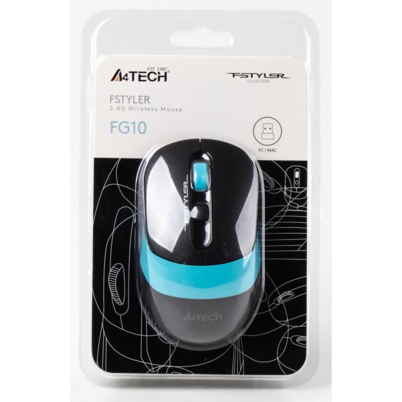 Миша A4Tech Fstyler FG10 Black/Blue