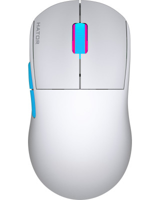 Мишка HATOR Quasar 2 PRO wireless (HTM561WC) white/cyan