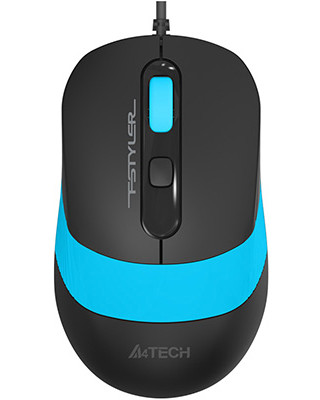Миша A4Tech FM10 Black/Blue USB