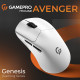 Мишка GamePro Genesis Avenger Wireless/Bluetooth/USB-C White (GM096W)