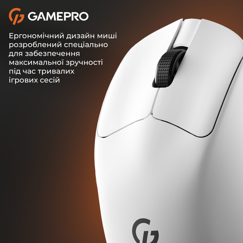 Мишка GamePro Genesis Avenger Wireless/Bluetooth/USB-C White (GM096W)