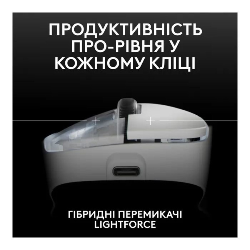 Мишка Logitech G Pro X Superlight 2 Dex Lightspeed Wireless White (910-007365)