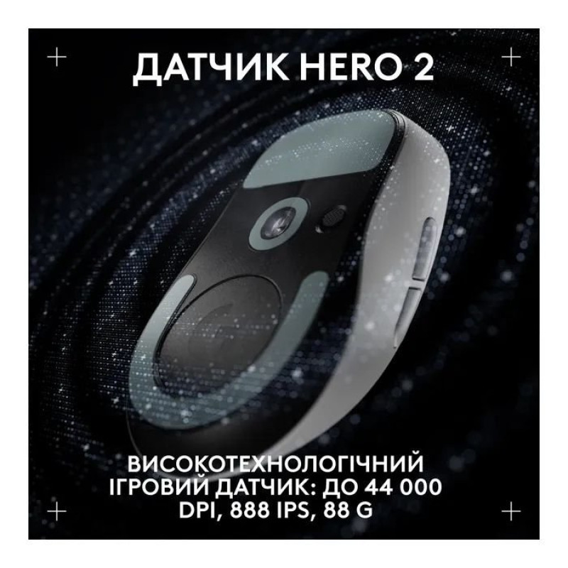 Мишка Logitech G Pro X Superlight 2 Dex Lightspeed Wireless White (910-007365)