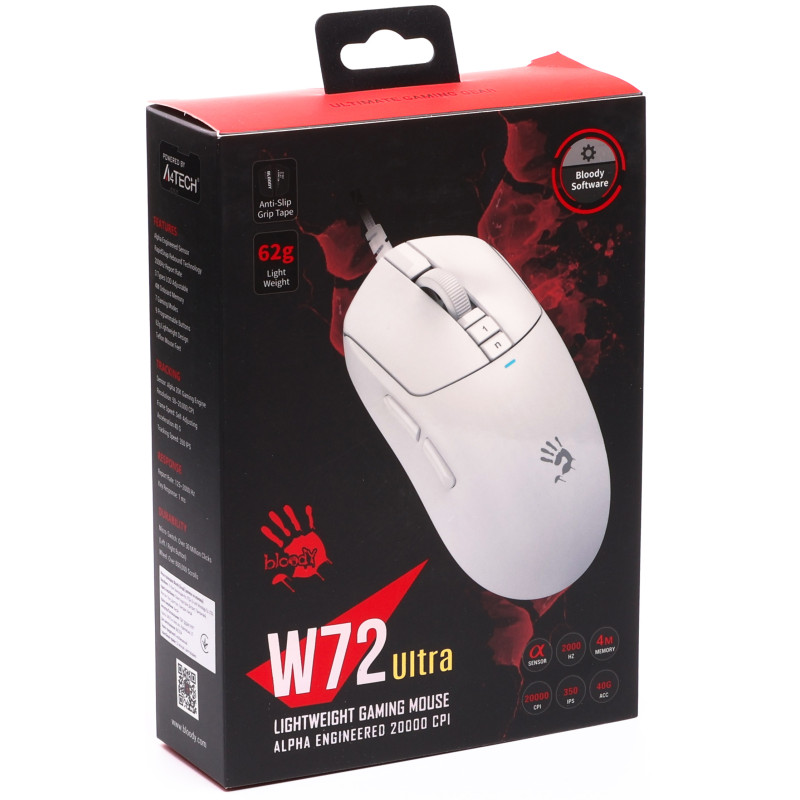 Мишка Bloody W72 Ultra (White)