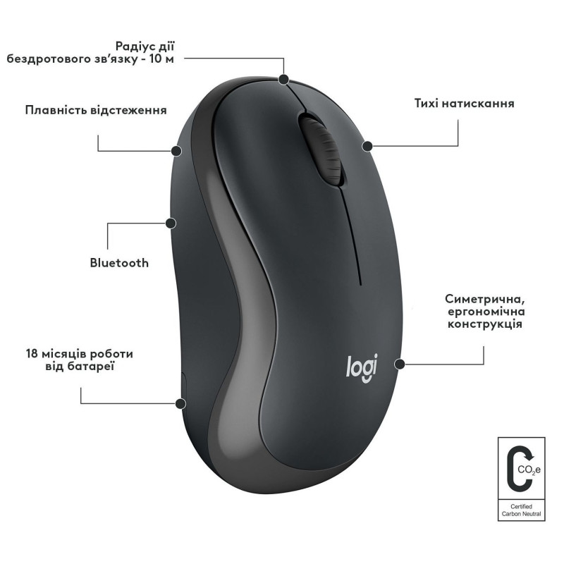 Мишка Logitech M240 Bluetooth Silent (910-007119)