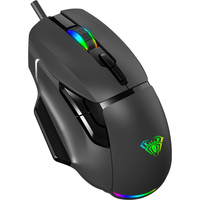 Мишка Aula F815 Wired gaming mouse Black (6948391214344)