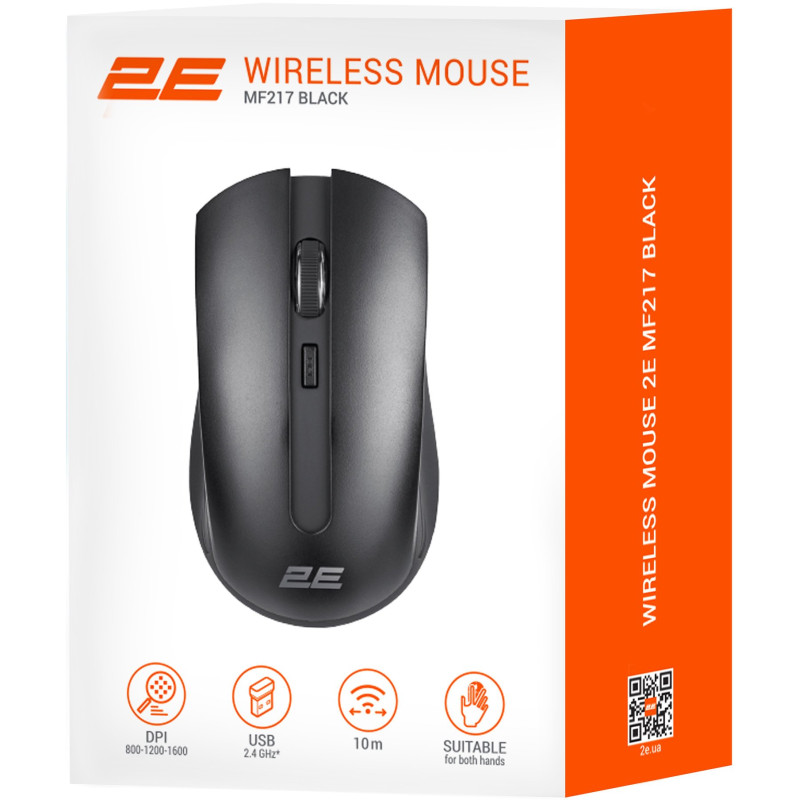 Миша 2E MF217 WL Black (2E-MF217WB)