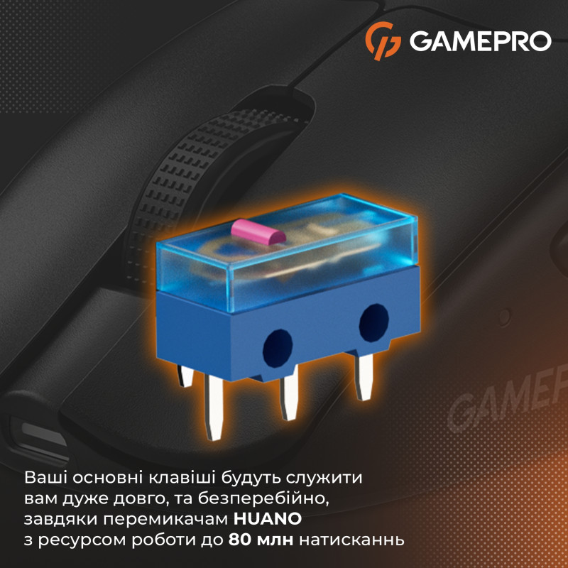 Мишка GamePro Genesis Avenger Black (GM096B)