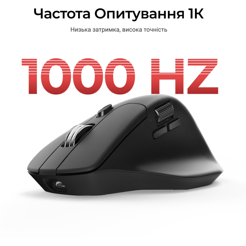 Мишка Keychron M6S WL Black (M6S-A72)
