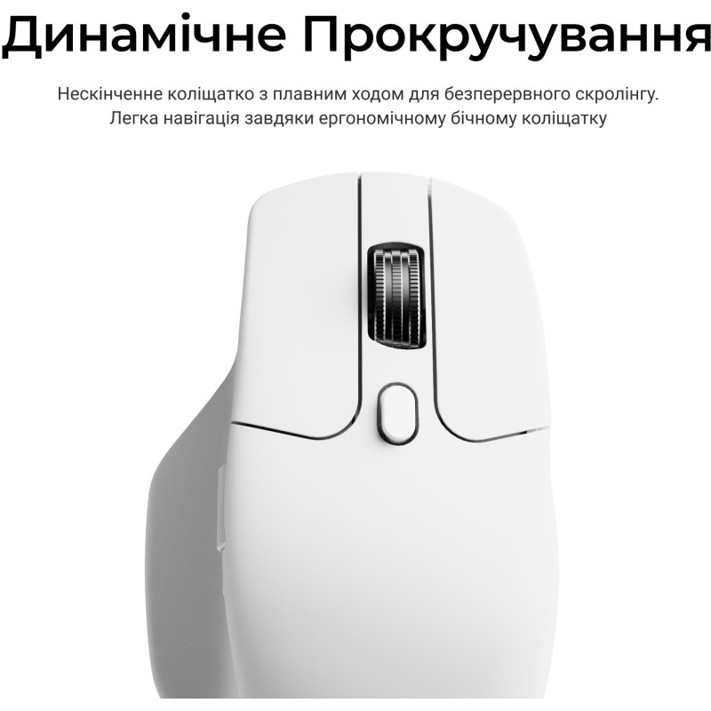 Мишка Keychron M6S WL White (M6S-B72)
