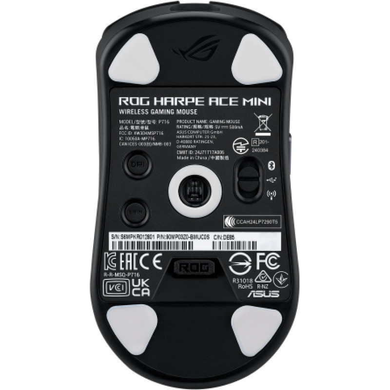 Миша Asus ROG Harpe Ace Mini Wireless (90MP03Z0-BMUA00) Black