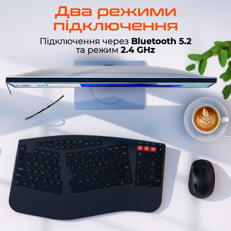Мишка Meetion BTM008 Wireless/Bluetooth Black (MT-BTM008-A)