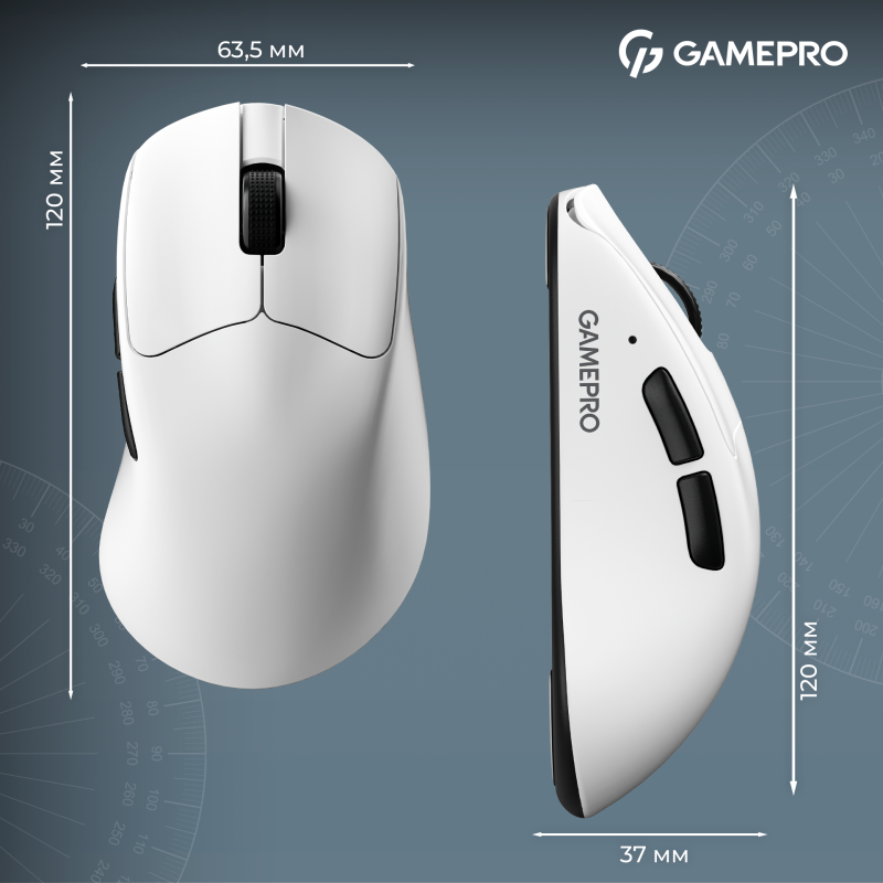 Мишка GamePro Asgard Surt White (GM017W)