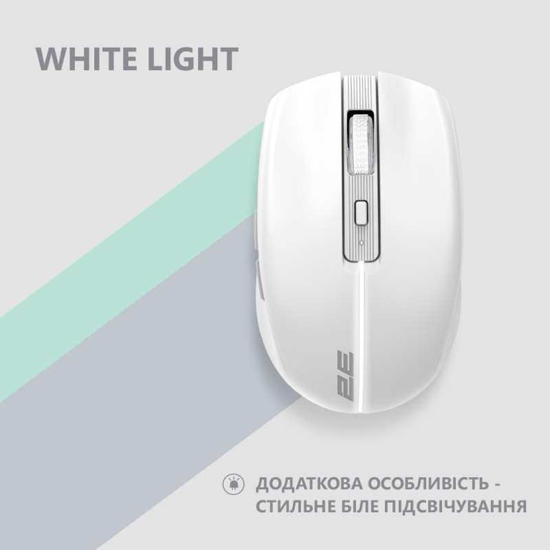 Мишь 2E MF270 Silent Rechargeable WL White (2E-MF270WWH)
