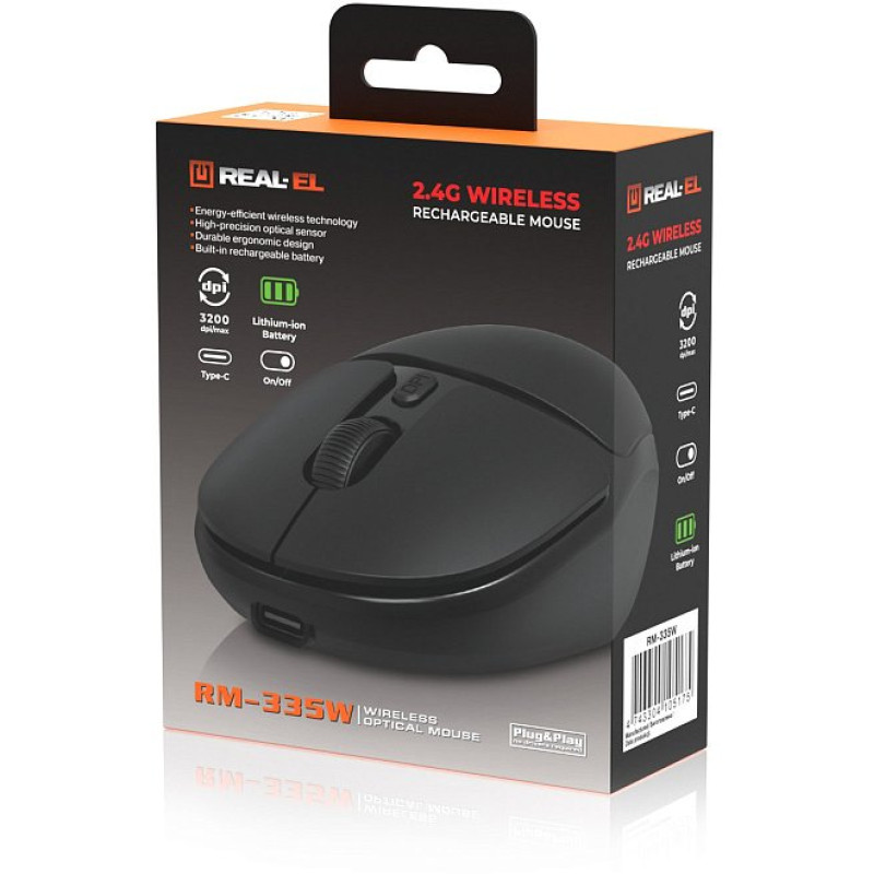 Миша REAL-EL RM-335W (EL123200055)