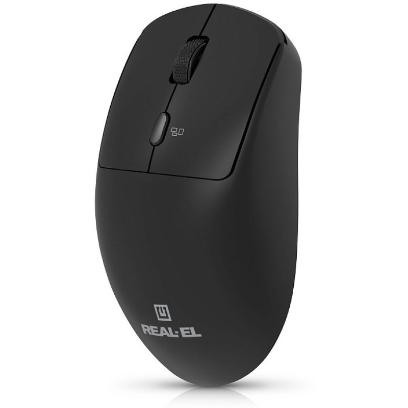 Миша REAL-EL RM-317W Black (EL123200052)