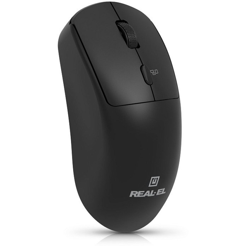 Миша REAL-EL RM-317W Black (EL123200052)