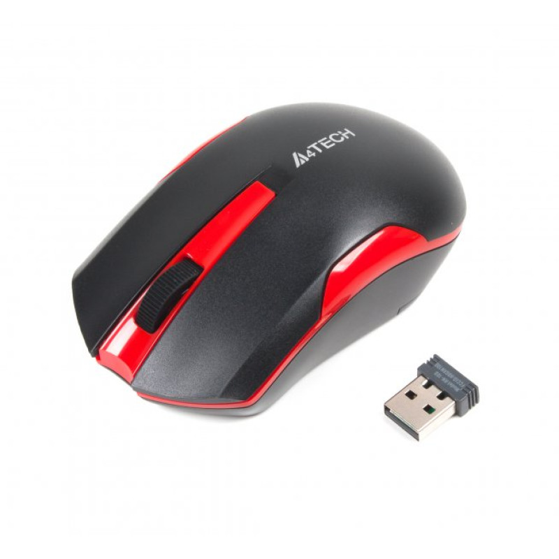 Мишка A4Tech G3-200N Black/Red USB V-Track