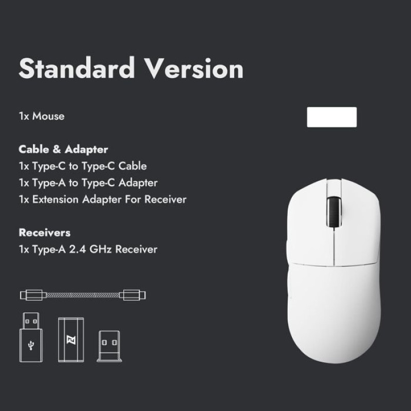 Миша Lemokey G1 USB/WL/BT White (G1-A2)