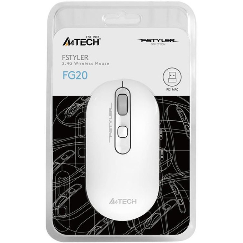 Мишка A4Tech FG20 White