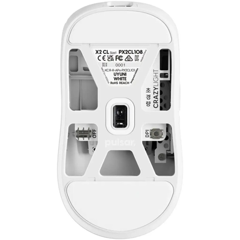 Мишка PULSAR X2 CrazyLight (PX2CL108) White