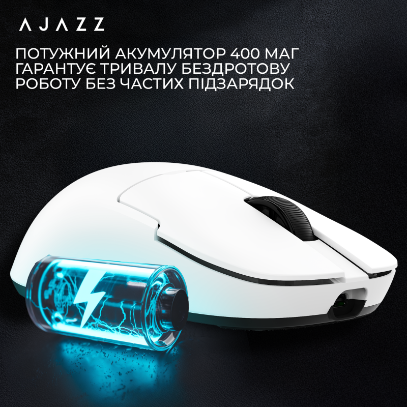 Мишка Ajazz AJ159 APEX Wireless (AJM159-AW) White