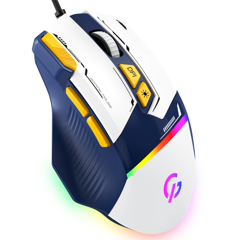 Мишка GamePro GM300BL Blue-White