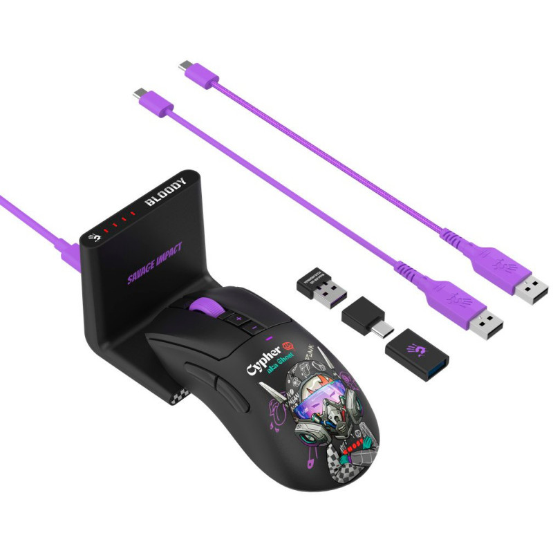 Мишка A4Tech Bloody R73 Ultra Duo Cypher Ghost (4711421002370)