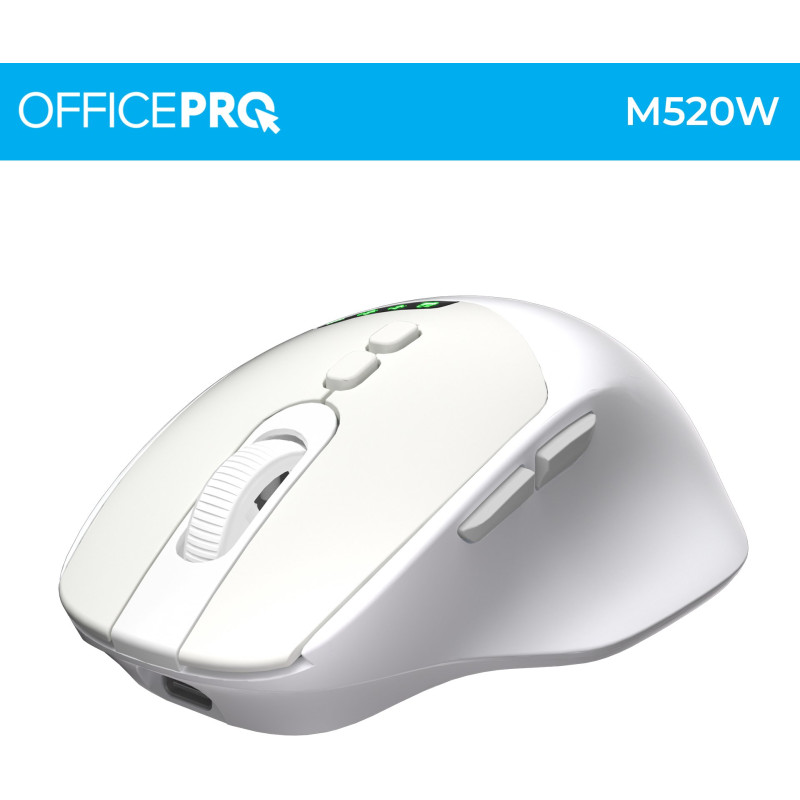 Мишка OfficePro M520W Wireless/Bluetooth White (M520W)