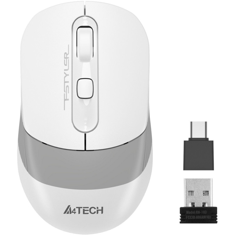 Мишка A4Tech FG10CS Air2 Wireless Grayish White (4711421997973)