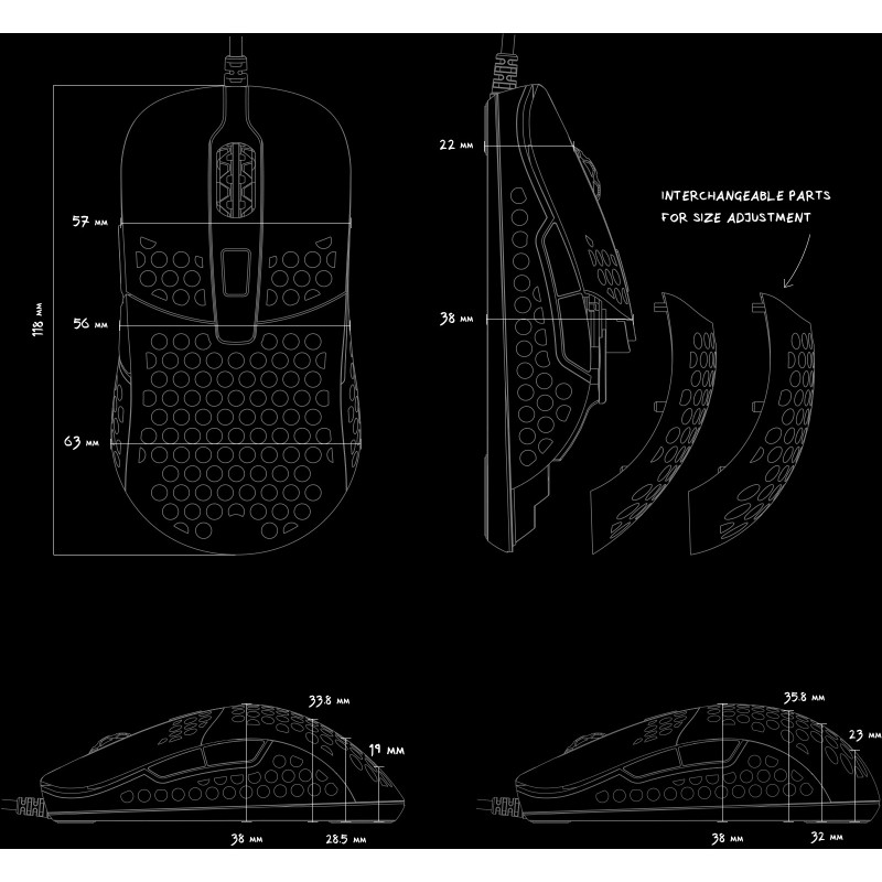 Миша Xtrfy M42 RGB USB Retro (XG-M42-RGB-RETRO)
