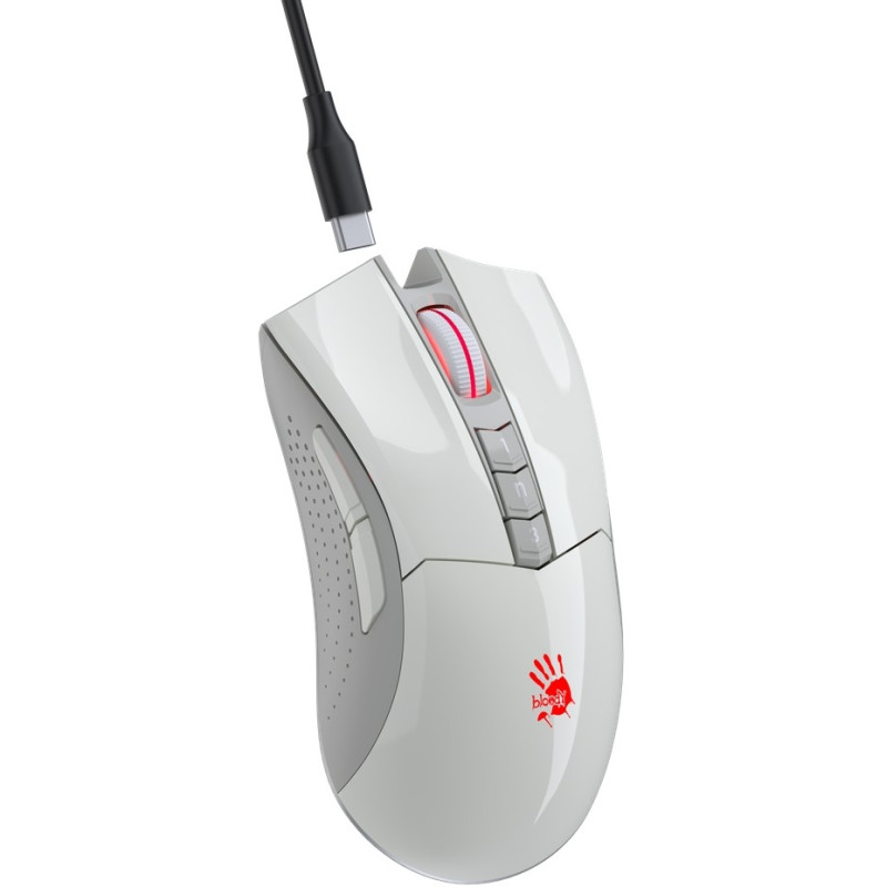 Мишка A4Tech Bloody R90 Plus Greyish White