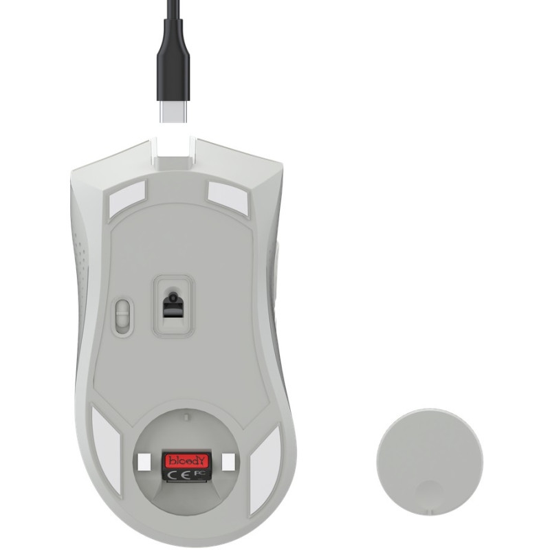 Мишка A4Tech Bloody R90 Plus Greyish White