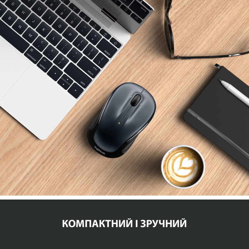Мышка бездротова Logitech M325s Dark Silver (910-006812)