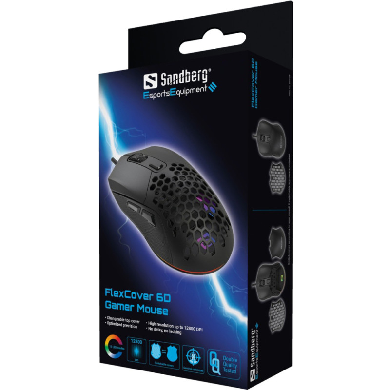 Мишка Sandberg FlexCover 6D Gamer Mouse RGB (640-28)