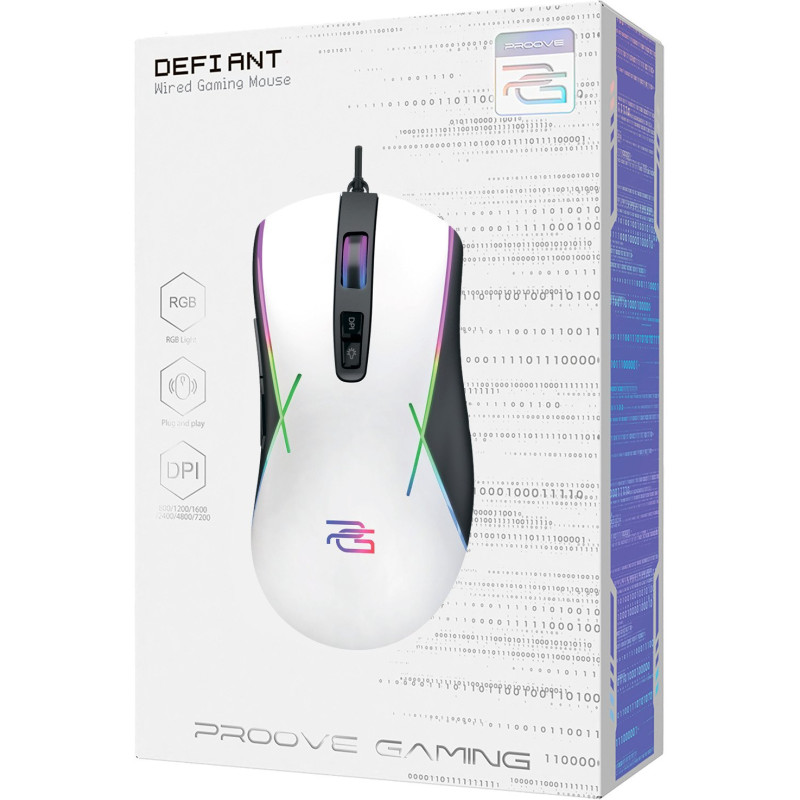 Миша Proove Gaming Defiant White (CMDE00000102)