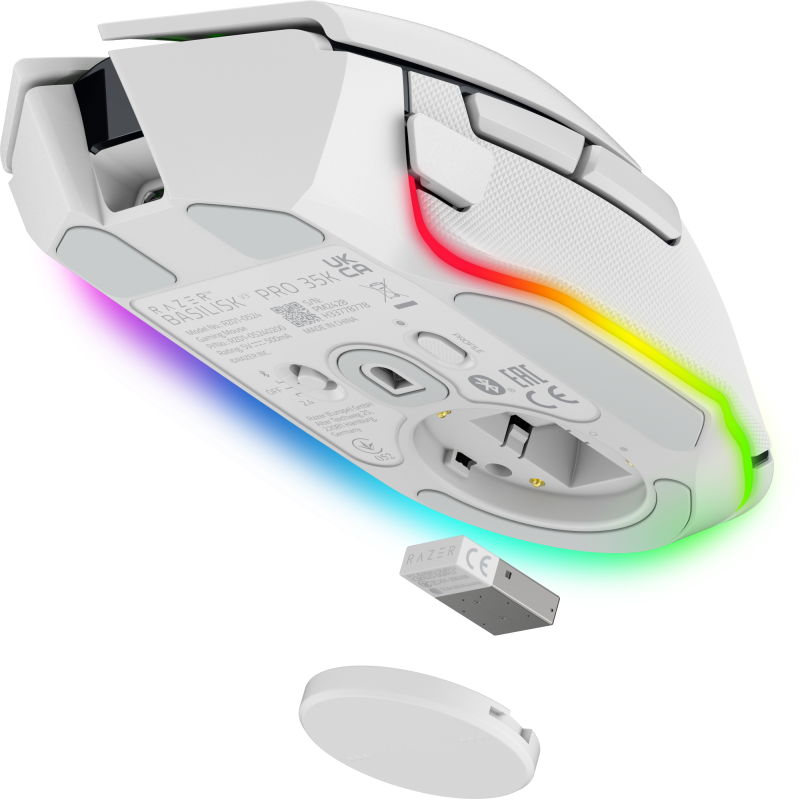 Мишка Razer Basilisk V3 Pro 35K Wireless/Bluetooth White (RZ01-05240200-R3G1)