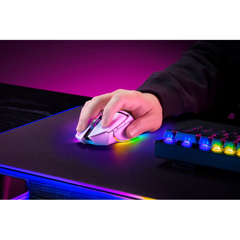 Мишка Razer Basilisk V3 Pro 35K Wireless/Bluetooth White (RZ01-05240200-R3G1)