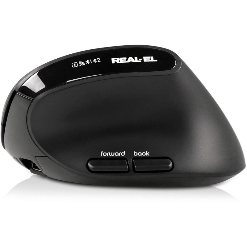Мишка REAL-EL RM-490W Black (EL123200058)